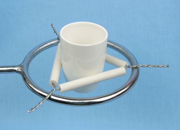 triángulo de porcelana material