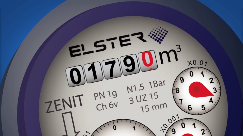 función de un medidor de agua potable