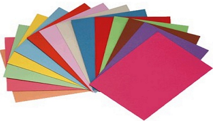 Folios de colores: rojos, rosas, azules, blancos, negros, grises